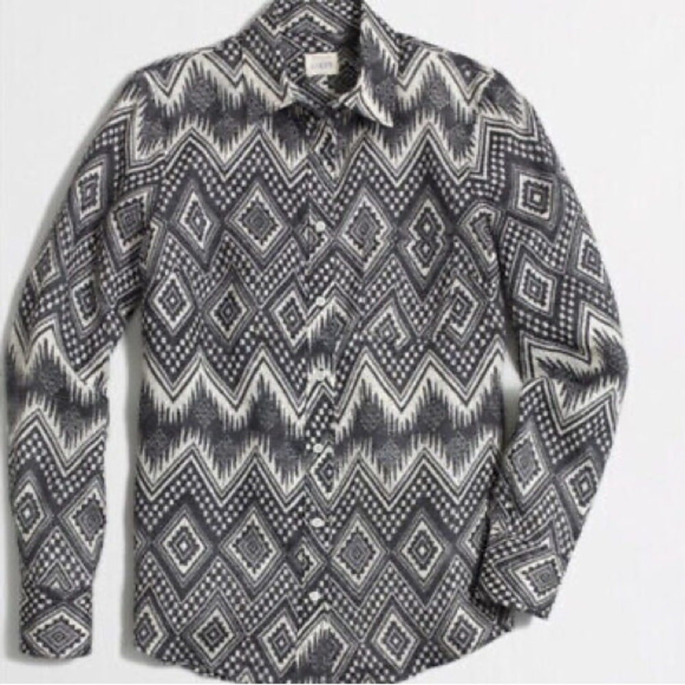 J.Crew Southwestern Button Up